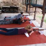 Zawody strzeleckie gimnajzalistów z powiatu górowskiego pozycja leżąc 1