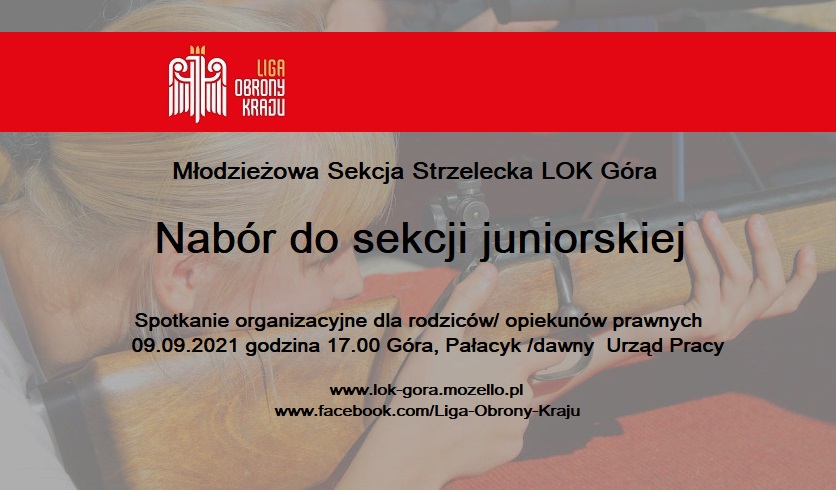 Nabór do Sekcji Młodzieżowej LOK Góra 2021